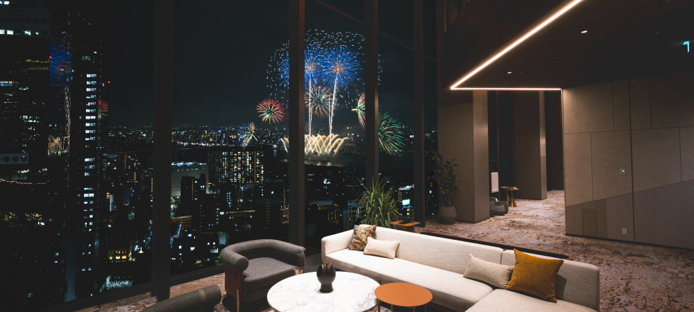 【10月18日（土）限定】なにわ淀川花火大会2025 花火鑑賞付きレストランプラン　夜空を彩る花火ディナー